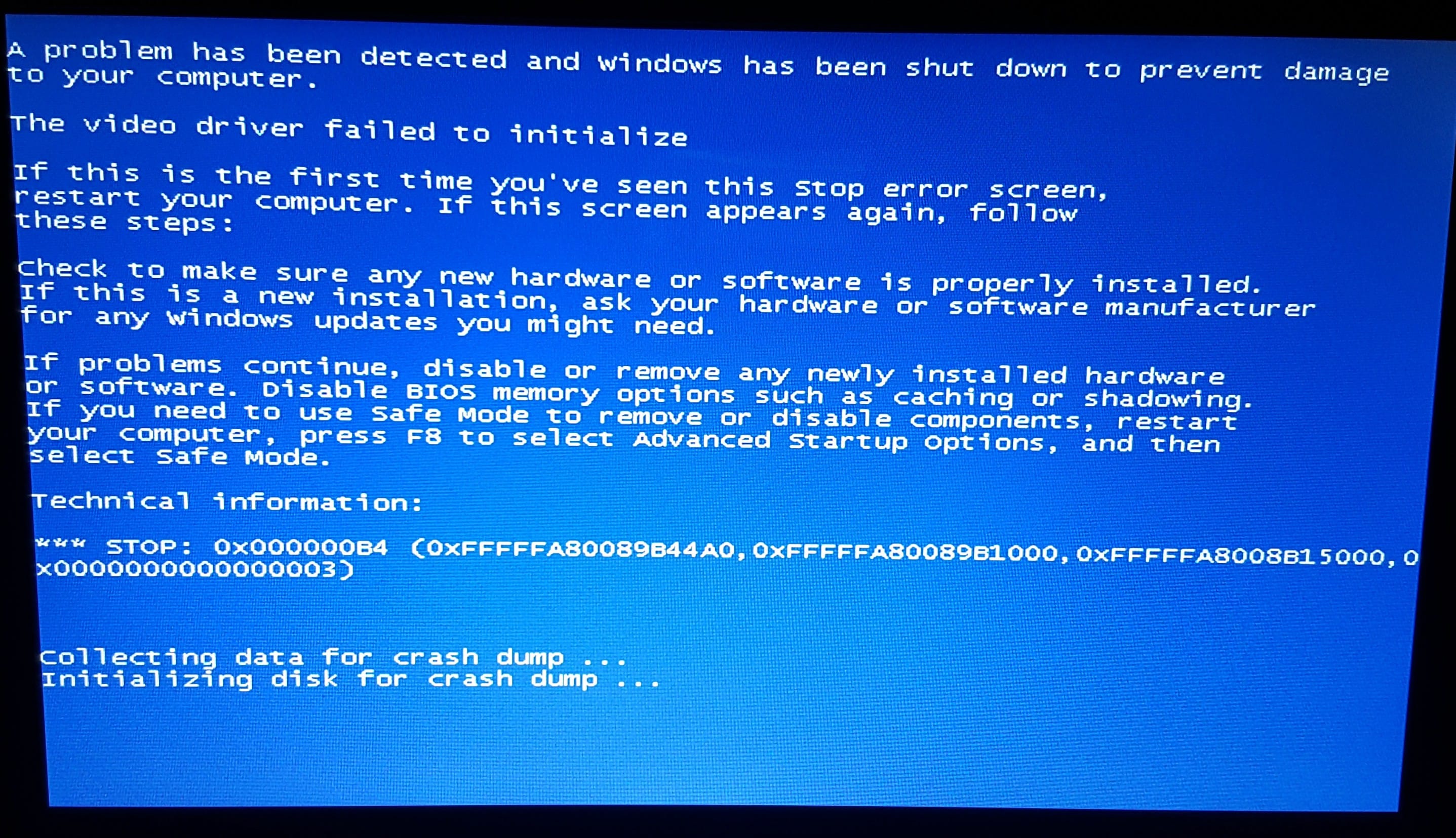 Windows Mavi Ekran Sorunu